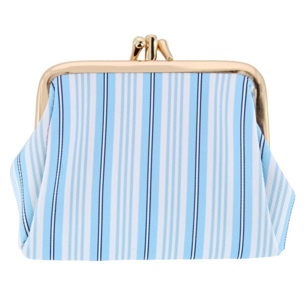 Julia Buxton Women's Premium Faux Leather Triple Frame Coin Purse Wallet